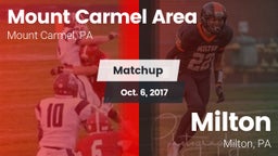 Matchup: Mount Carmel Area vs. Milton  2017