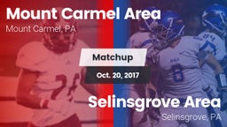 Matchup: Mount Carmel Area vs. Selinsgrove Area  2017