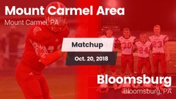 Matchup: Mount Carmel Area vs. Bloomsburg  2018