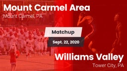 Matchup: Mount Carmel Area vs. Williams Valley  2020