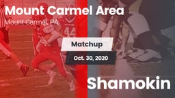 Matchup: Mount Carmel Area vs. Shamokin 2020