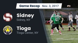 Recap: Sidney  vs. Tioga  2017