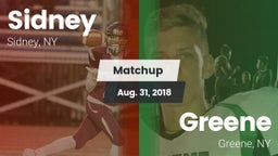 Matchup: Sidney vs. Greene  2018