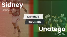 Matchup: Sidney vs. Unatego  2018
