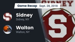 Recap: Sidney  vs. Walton  2018
