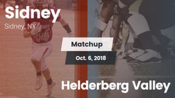Matchup: Sidney vs. Helderberg Valley 2018