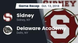 Recap: Sidney  vs. Delaware Academy  2018