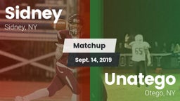 Matchup: Sidney vs. Unatego  2019