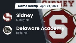 Recap: Sidney  vs. Delaware Academy  2021