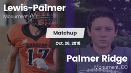 Matchup: Lewis-Palmer vs. Palmer Ridge  2018