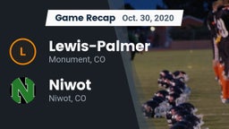 Recap: Lewis-Palmer  vs. Niwot  2020