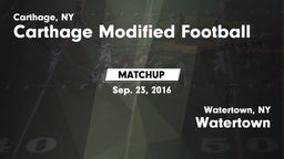 Matchup: Carthage vs. Watertown  2016