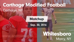 Matchup: Carthage vs. Whitesboro  2016