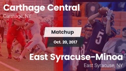 Matchup: Carthage vs. East Syracuse-Minoa  2017