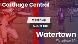 Matchup: Carthage vs. Watertown  2018