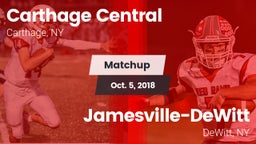 Matchup: Carthage vs. Jamesville-DeWitt  2018
