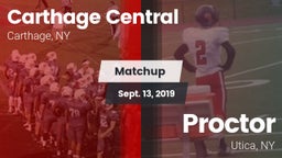 Matchup: Carthage vs. Proctor  2019