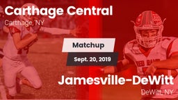 Matchup: Carthage vs. Jamesville-DeWitt  2019