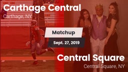 Matchup: Carthage vs. Central Square  2019