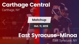 Matchup: Carthage vs. East Syracuse-Minoa  2019