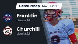 Recap: Franklin  vs. Churchill  2017