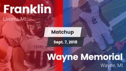 Matchup: Franklin vs. Wayne Memorial  2018