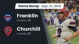 Recap: Franklin  vs. Churchill  2018