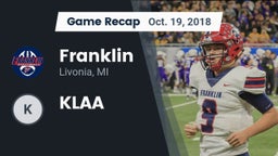 Recap: Franklin  vs. KLAA 2018