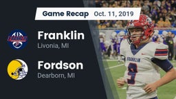 Recap: Franklin  vs. Fordson  2019