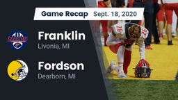 Recap: Franklin  vs. Fordson  2020