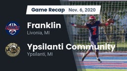 Recap: Franklin  vs. Ypsilanti Community  2020