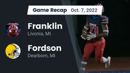 Recap: Franklin  vs. Fordson  2022