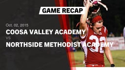 Recap: Coosa Valley Academy  vs. Northside Methodist Academy  2015