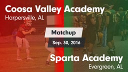 Matchup: Coosa Valley Academy vs. Sparta Academy  2016