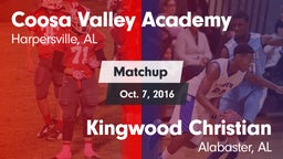 Matchup: Coosa Valley Academy vs. Kingwood Christian  2016