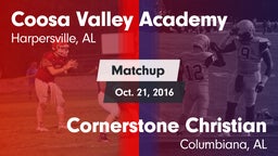 Matchup: Coosa Valley Academy vs. Cornerstone Christian  2016