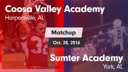 Matchup: Coosa Valley Academy vs. Sumter Academy  2016