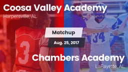 Matchup: Coosa Valley Academy vs. Chambers Academy  2017