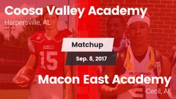 Matchup: Coosa Valley Academy vs. Macon East Academy  2017