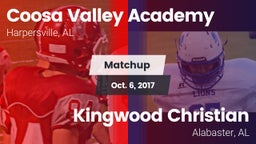 Matchup: Coosa Valley Academy vs. Kingwood Christian  2017
