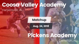 Matchup: Coosa Valley Academy vs. Pickens Academy  2018