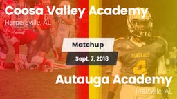 Matchup: Coosa Valley Academy vs. Autauga Academy  2018