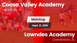 Matchup: Coosa Valley Academy vs. Lowndes Academy  2018