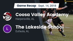 Recap: Coosa Valley Academy  vs. The Lakeside School 2018