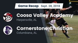 Recap: Coosa Valley Academy  vs. Cornerstone Christian  2018