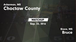 Matchup: Choctaw County vs. Bruce  2016