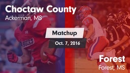 Matchup: Choctaw County vs. Forest  2016