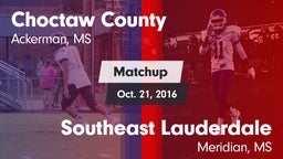 Matchup: Choctaw County vs. Southeast Lauderdale  2016