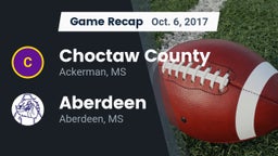 Recap: Choctaw County  vs. Aberdeen  2017