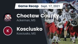 Recap: Choctaw County  vs. Kosciusko  2021
